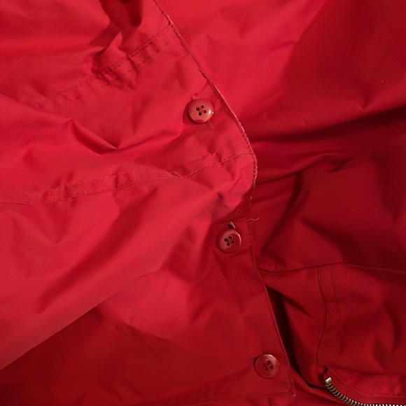 Red Rain Jacket with Removable Hood - Picture 9 of 9